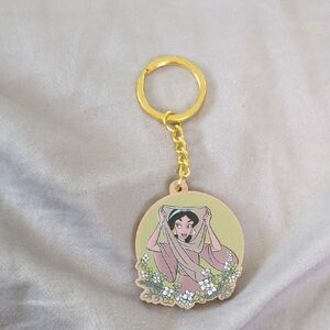 Disney Jasmine Keychain - Gold and Green
